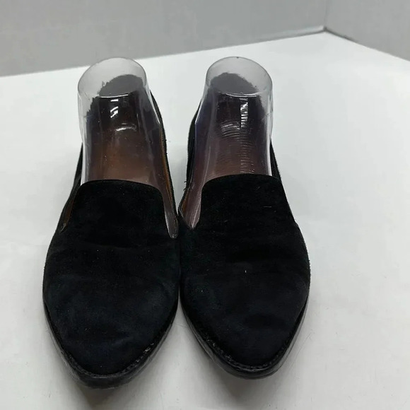 Aquatalia Loafers Shoes Slip On Flats Pointed Toe Suede Black Women's Size 8 - Picture 2 of 8
